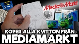 Köper Alla Upphittade Kvitton Från Mediamarkt [upl. by Sirovaj328]