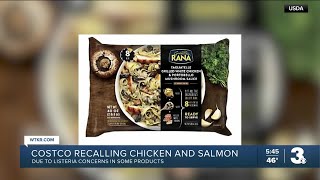 Costco recalling chicken and salmon products due to listeria concerns [upl. by Latsyek342]