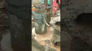 Drilling Machine instal Cassing Bore pile shorts [upl. by Aramenta409]