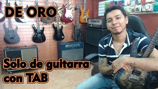 de oro solo de guitarra [upl. by Bunny]