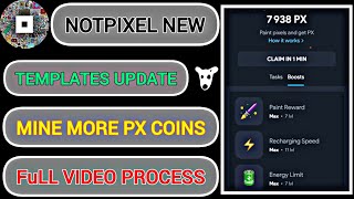 How To Mine More PX Coins NotPixel NotCoin New Project  Details Working Video Of NotPixel [upl. by Albert]