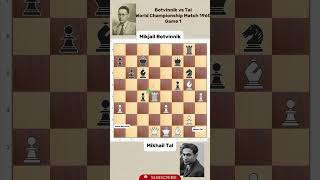 Mikhail Botvinnik vs Mikhail Tal World Championship Match 1960 game 1 [upl. by Lezned]