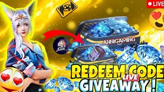 FREE FIRE LIVE CUSTOM ROOM GIVEAWAY ❤️✨ TEAM CODE GIVEAWAY ff fflive giveaway gyangaming [upl. by Gunzburg]