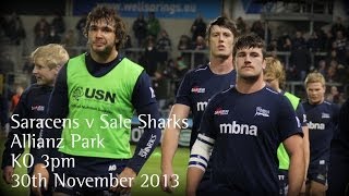 Saracens v Sale Sharks Team Sheet [upl. by Ailadi]