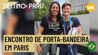 OLIMPÍADAS SANDRA PIRES PORTABANDEIRA NOS JOGOS DE SYDNEY ENCONTRA RAQUEL KOCHHANN [upl. by Mathia]