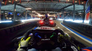 GoPro POV of the WORLDS LARGEST Karting Track Supercharged Entertainment NJ [upl. by Sinylg]