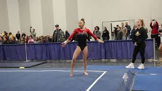 Kylie Wong 1st Place Floor Gliders Invitational 2023 Wildfire Gymnast Level 8 [upl. by Inaoj]