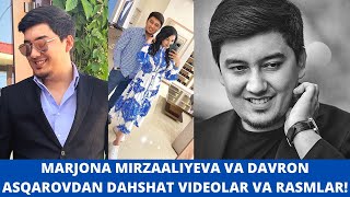 DAVRON ASQAROV VA MARJONA MIRZAALIYEVADAN DAHSHAT VIDEO VA RASMLAR INSTAGRAM OLAMI [upl. by Roderigo715]