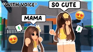 COPYING PEOPLES AVATARS AS A BABY PLUSHIE IN MM2 😍🔥 VOICE CHANGER   Roblox Murder Mystery 2 [upl. by Yesak720]