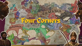 Crusader Kings 3 Time lapse Four Immortals Conquers [upl. by Lebyram]