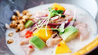 Recette  Ceviche de saumon et mangue [upl. by Brittain135]