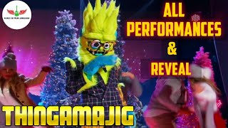 Masked Singer Thingamajig All Performances amp Reveal  Season 2 [upl. by Adnoved]