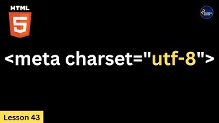 What is utf8 in html in Hindi  Charset In Html  UTF8 Encoding Examples  Lesson 43 [upl. by Nosydam]