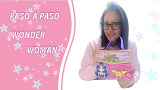 PASO A PASO ARMADO Maleta Wonder Woman 💜💗 [upl. by Ahsyas]