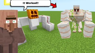 How To Spawn SUPER Iron Golem In Minecraft [upl. by Halueb]