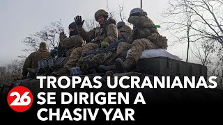 UCRANIA  Tropas ucranianas se dirigen a Chasiv Yar [upl. by Nuahsed]