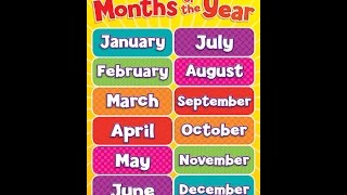 months of the year with sound [upl. by Inama]