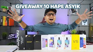 GIVEAWAY 10 HAPE ASYIK ROG Phone 5 realme GT Master Edition dll [upl. by Henrie520]