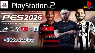 NOVO PÉS 2025 PS2 ISO DOWNLOAD 100 ATUALIZADO OUTUBRO RUMO ESTRELADO AETHERSX2 PCSX2 PSP OPL✅ [upl. by Arrad625]