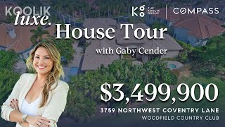 Gaby Cender Tours a 35M House in Woodfield Country Club [upl. by Latihs]