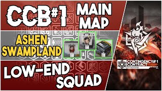 CCB1 Main Map  Ashen Swampland 3 Challenges  Low End Squad  Pyrolysis 【Arknights】 [upl. by Adon]