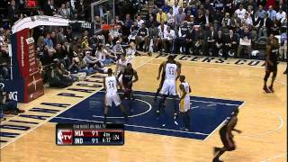 LeBron James selfpass off backboard vs Pacers 21511 HD [upl. by Dore552]