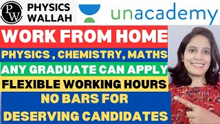 Physics Wallah Hirings 2023  Unacademy Hirings  Work From Home  Multiple Subject Options  Jobs [upl. by Alake941]