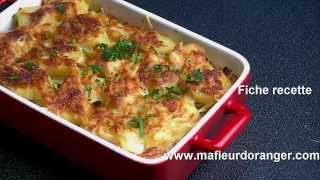 Recette de gratin poireaux et pommes de terre  Potato Leek Gratin recipe [upl. by Damon488]