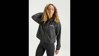 COLUMBIA Challenger Crop Windbreaker Jacket Shiny Black Women  JD Sports [upl. by Nwahsad336]