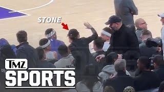 Emma Stone Daps Up Devin Booker Bradley Beal During Win Over Lakers  TMZ Sports [upl. by Naujik]