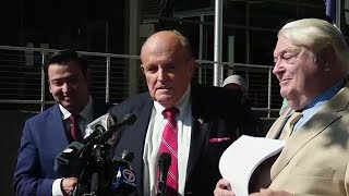 Rudy Giuliani to surrender NYC penthouse other items to exFulton election workers [upl. by Yennej]