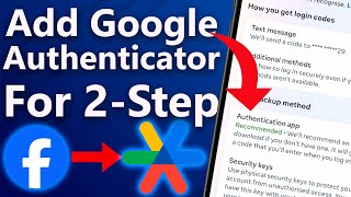 How to Add Google Authenticator to Facebook  Easy TwoFactor Authentication Setup For FacebookFB [upl. by Haydon163]