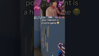 VALORANT A HORROR GAME valorant valorantclips valorantfreeskinsgiveaway trendingshorts sub [upl. by Anigroeg]