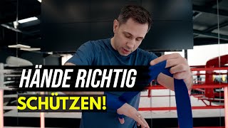 Hände richtig bandagieren und schützen tipps boxing [upl. by Wedurn167]