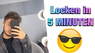 VON GLATTEN HAARE ZU LOCKEN IN 5 MINUTEN‼️ MÄNNER [upl. by Devan]