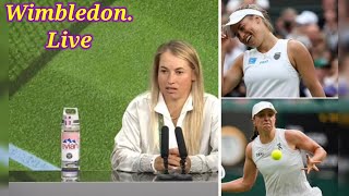 Wimbledon star demands to leave press conference immediately and gives snappy responsesYulia Putints [upl. by Ralina]