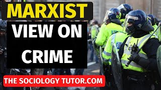 Marxist view on Crime and Deviance Sociology A Level [upl. by Shellans]