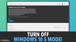 How To Turn Off Windows 10 S Mode [upl. by Giralda]