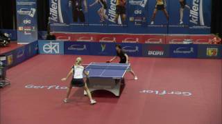 Killerspin SPINvitational  Gina Pota vs Zhang Yining [upl. by Assilaj]