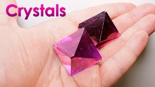 Grow Purple Single Crystals of Salt at Home DIY Home Decorations [upl. by Yeliab995]