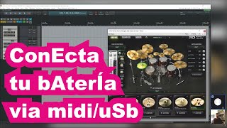 CONECTA TU BATERÍA ELECTRONICA VIA MIDI O USB FÁCIL [upl. by Gnut]