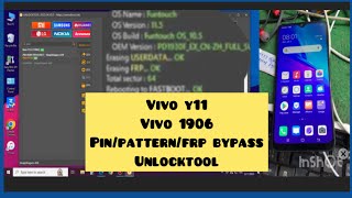 Vivo Y11 vivo 1906 pinpatternfrp bypass with unlocktool [upl. by Ys]