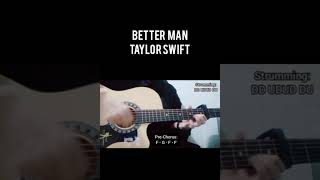 Better Man  Taylor Swift Guitar Tutorial [upl. by Barrington]