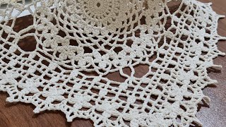 Tığ işi Örgü Kare Örgü Modeli Yapımı Sehpa Örtüsü Masa Örtüsü amp Crochet Part 2 [upl. by Aurita]