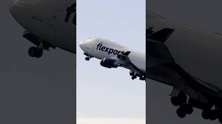 Flexport B747 cargo plane takeoff in Honolulu Int’l Airport cargoplane b747 hnlairport 2024 [upl. by Adala905]