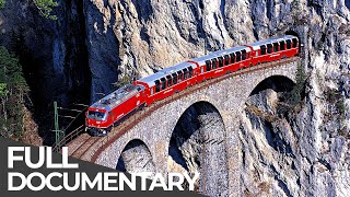 Worlds Most Dangerous Railway Tracks  The Bernina Express Switzerland  Free Documentary [upl. by Enomsed]