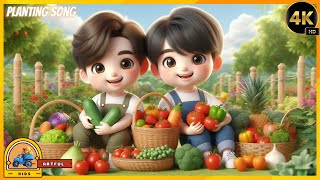 🌻 Kids’ Garden Song  Learn to Grow a Garden with Fun Music 🌿 [upl. by Kalman]