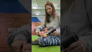 Using a Mini Massage Gun for Foot and Ankle Rehab [upl. by Peppy]