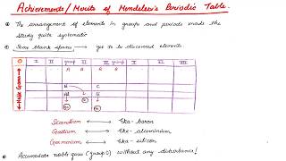 Periodic Classification of Elements class 10 part 3  Merits of Mendeleevs Periodic Table [upl. by Arenat]