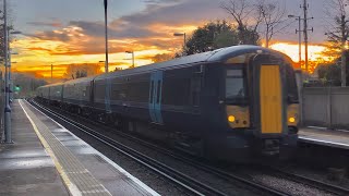 Morning Trains at Meopham CML 011221 [upl. by Euqinom504]